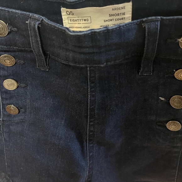 NWOT Stretch denim sailor shorts - Picture 2 of 5